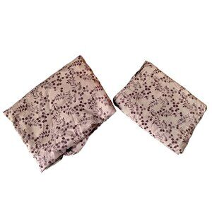 Home Organic Sheet Set King Size  100% Cotton Two Piece Plum Color India GUC